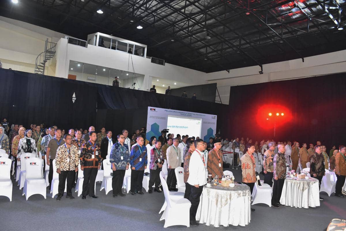 Peluncuran Indeks Integritas Pendidikan 2026 di Gedung Juang, Gedung Merah Putih KPK, Jakarta. 