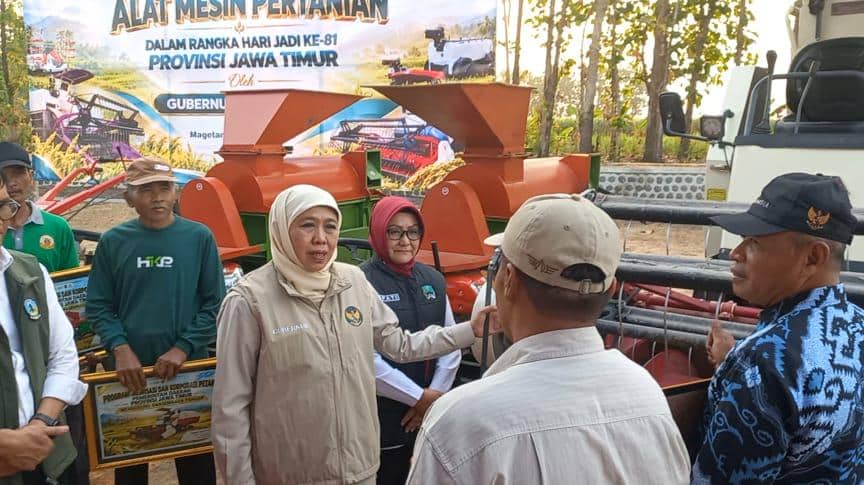 Produksi Padi Jatim Naik 2,54 Persen, Magetan Dapat 9 Alsintan