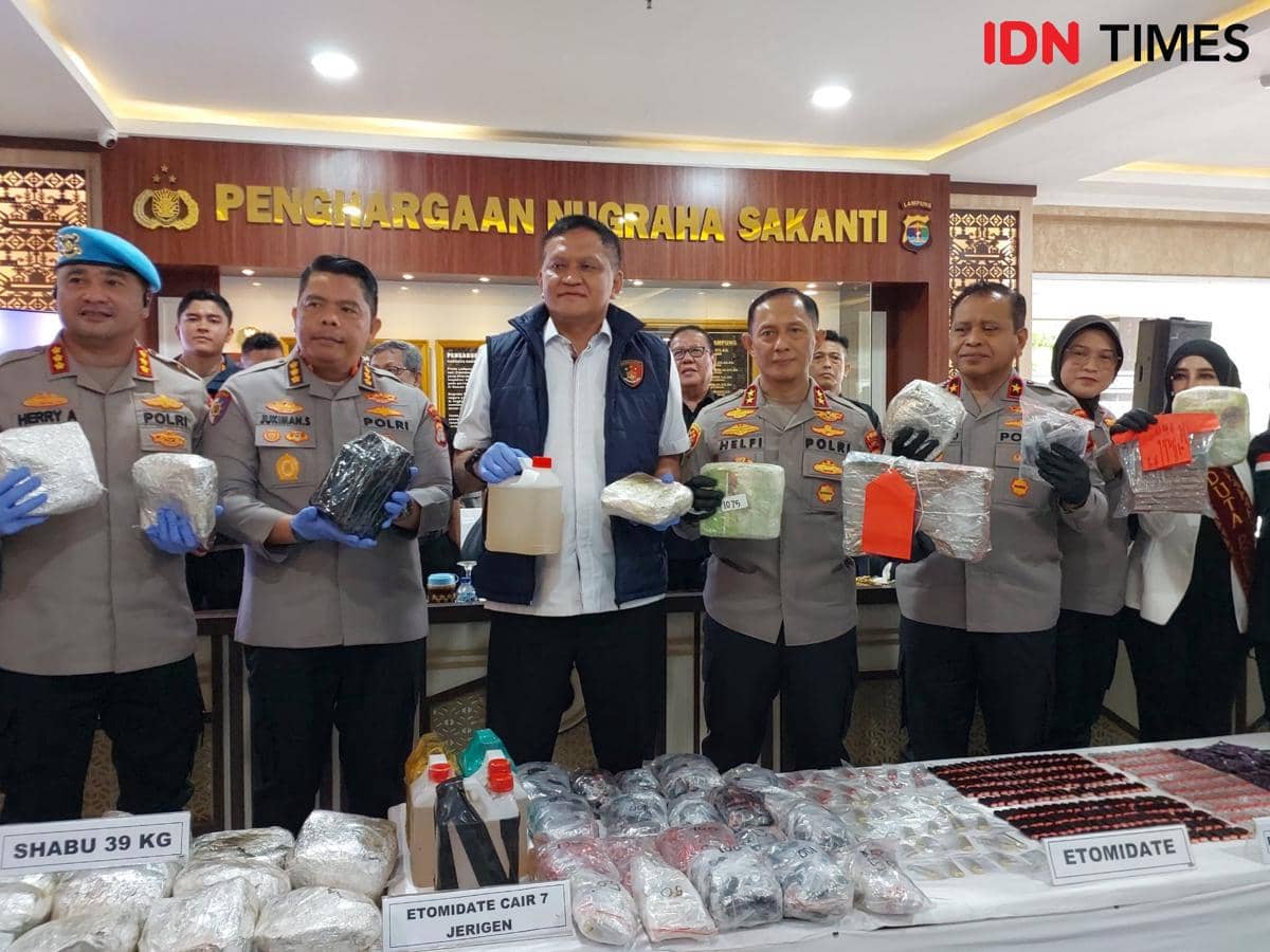 Jaringan Narkoba Aceh-Malaysia Terbongkar, Polda Lampung Sita 89 Kg Sabu