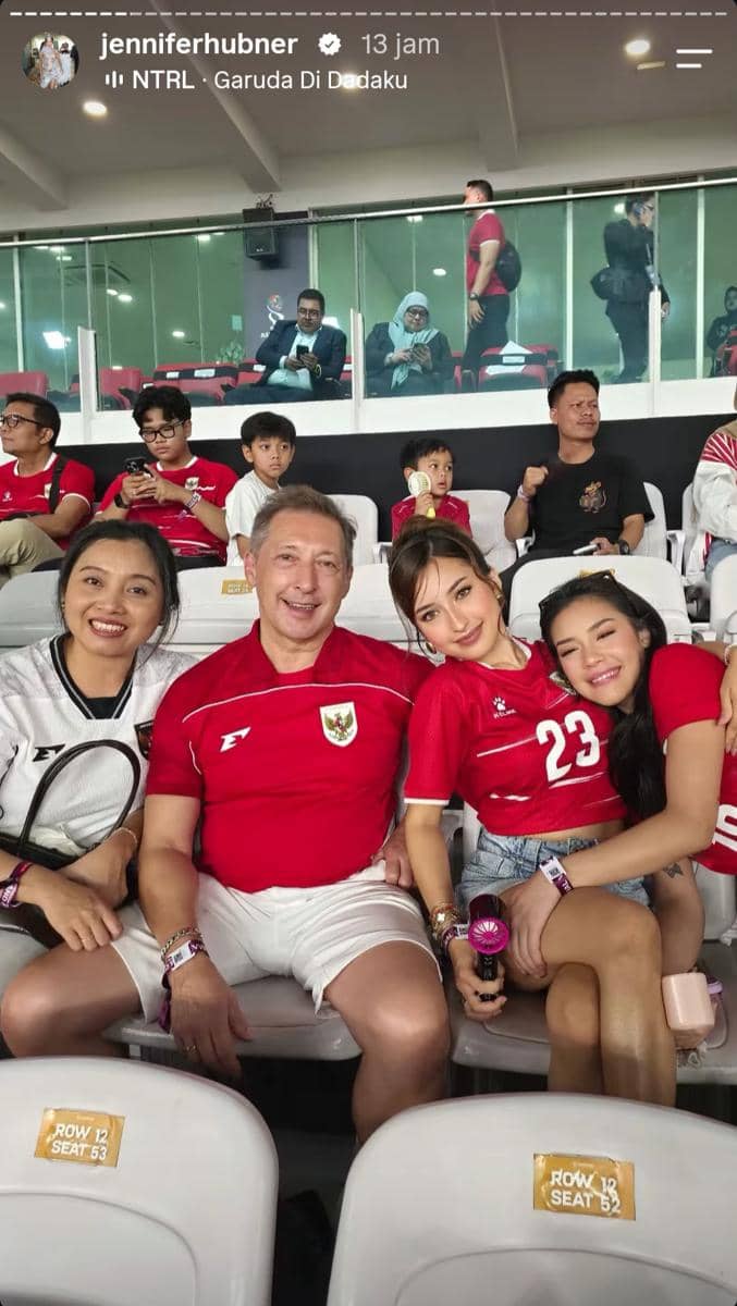 Baila no na dan Jennifer Coppen nonton final FIFA ASEAN Cup 2026 di SUGBK