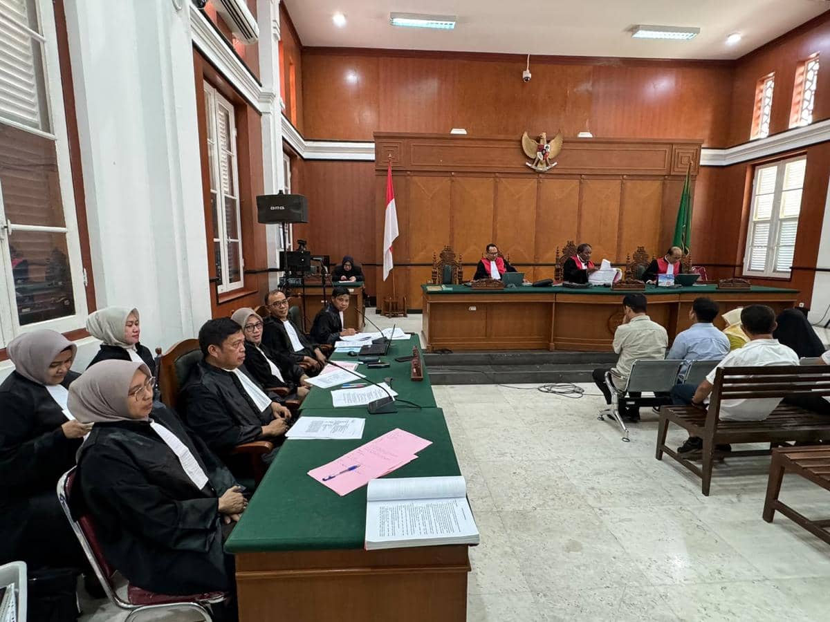 Sidang kasus bibit nanas di PN Tipikor Makassar, Senin (5/10/2026). Dok. Istimewa