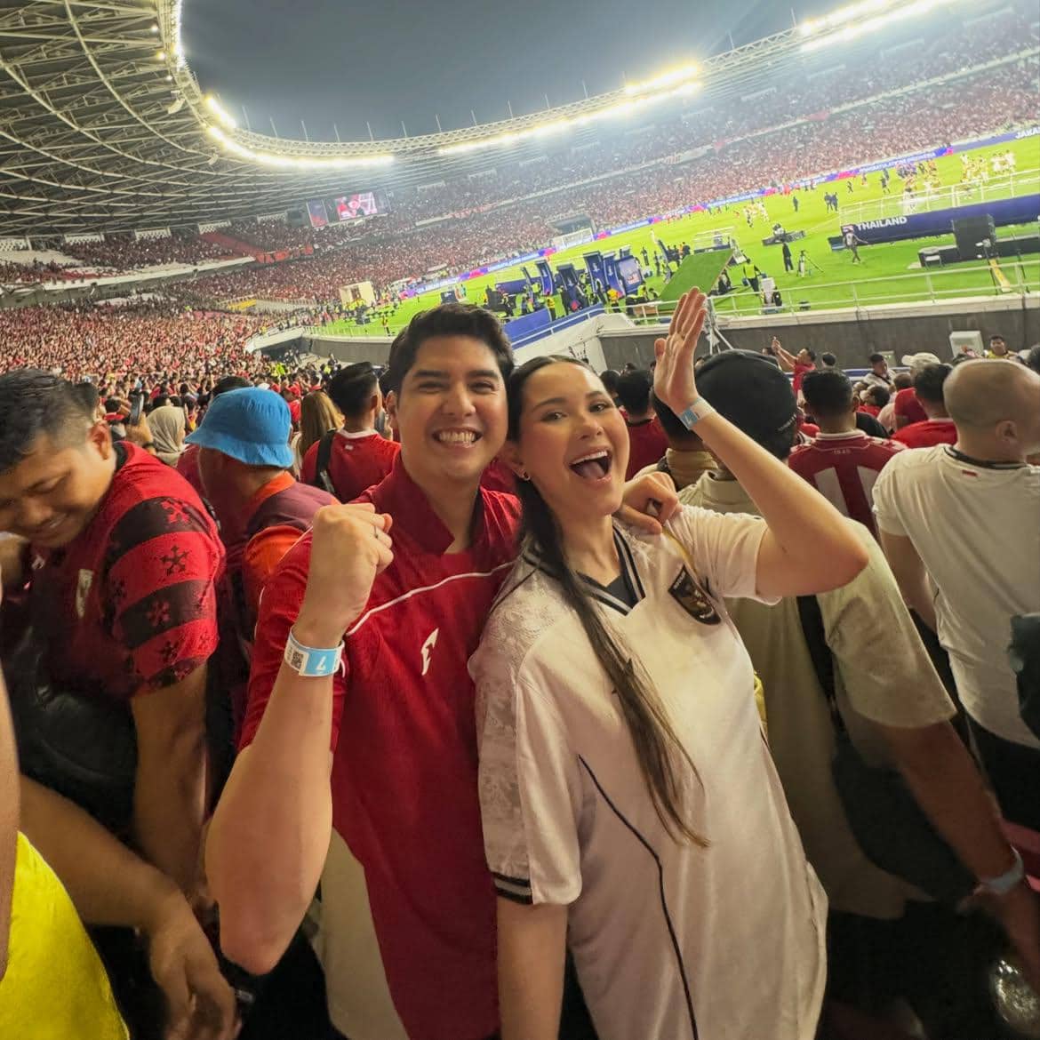 Al Ghazali dan Alyssa Daguise nonton final FIFA ASEAN Cup 2026