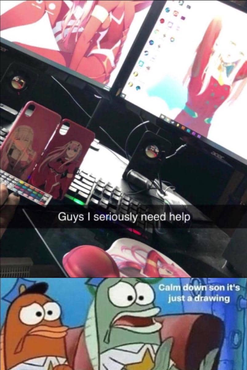 meme anime tentang kecanduan