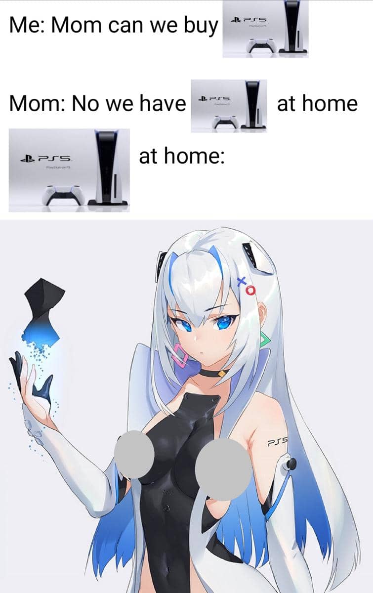 meme anime tentang PlayStation 5