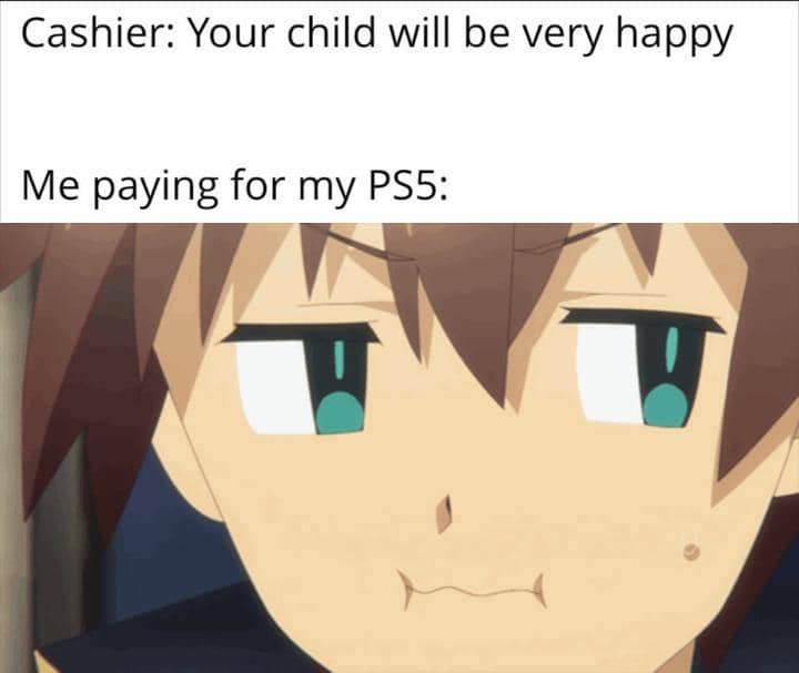 meme anime tentang PlayStation 5