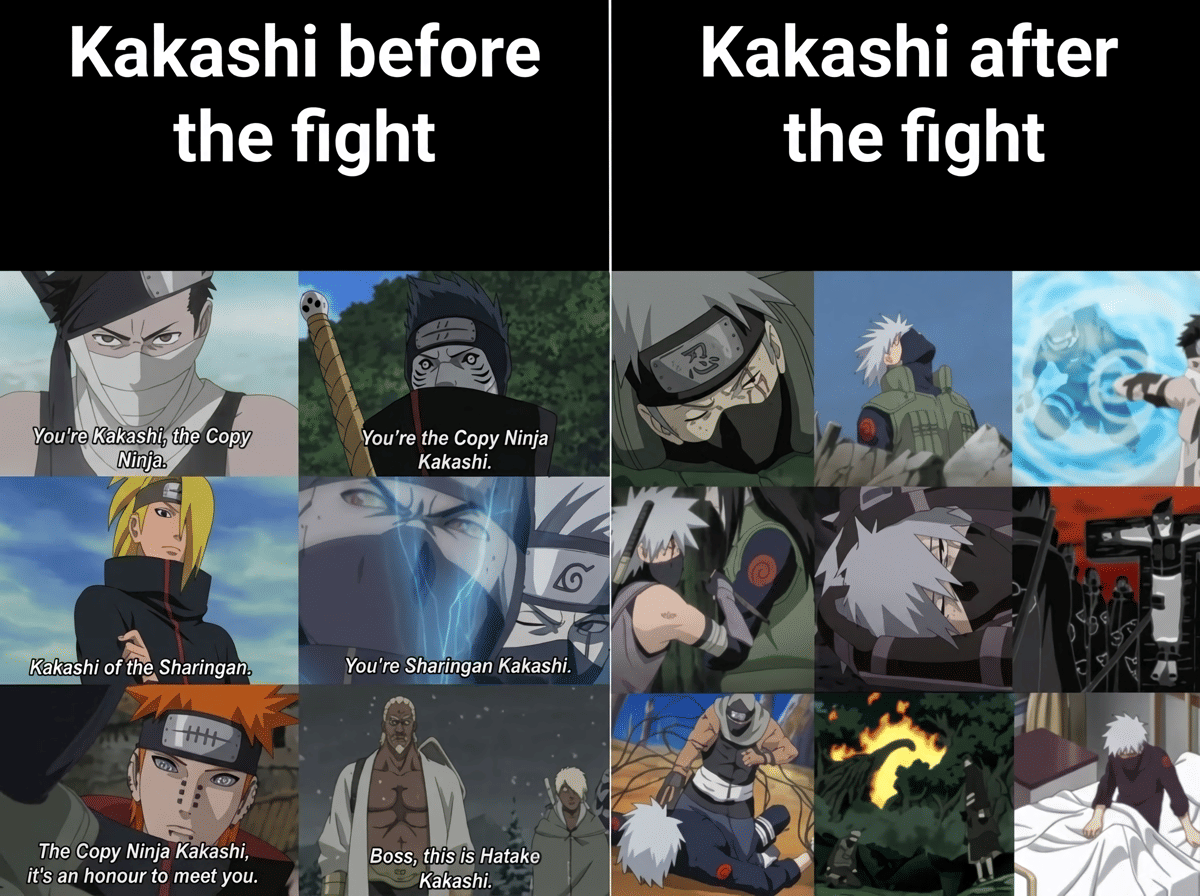 meme Naruto tentang ninja peniru