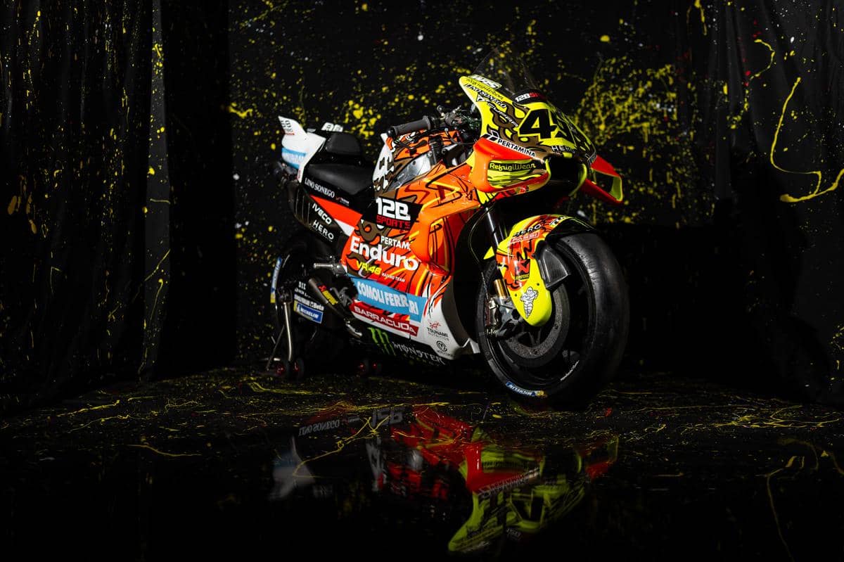 Livery Motif Garuda Warnai Motor Pertamina Enduro VR46 di Mandalika