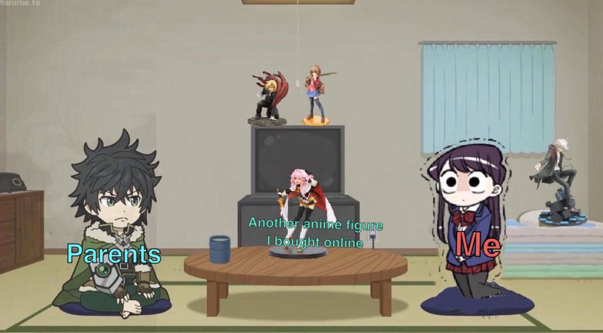 meme anime tentang kecanduan