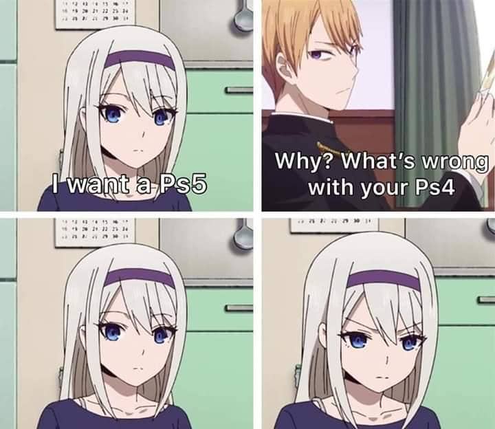 meme anime tentang PlayStation 5