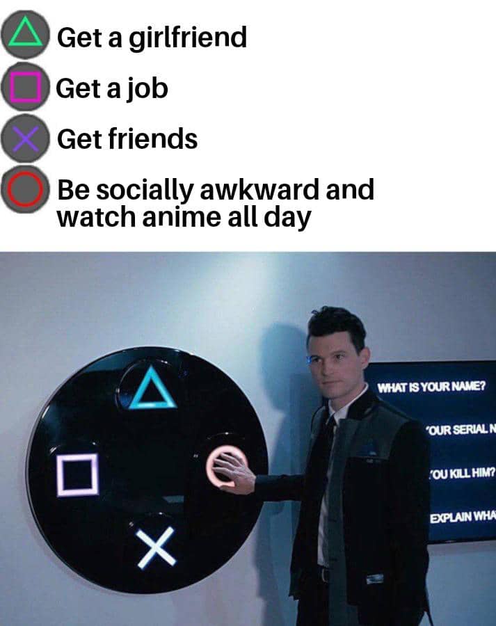 meme anime tentang kecanduan