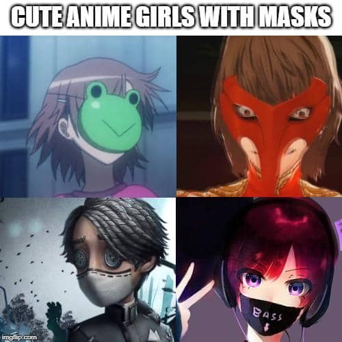 meme anime tentang topeng