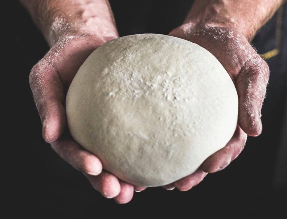 ilustrasi adonan sourdough setelah bulk fermentation