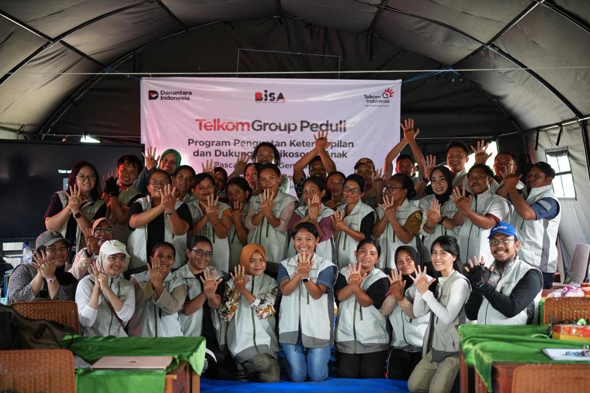  Telkom Hadirkan Fasilitas Belajar & Konektivitas Digital Pascagempa Manggarai