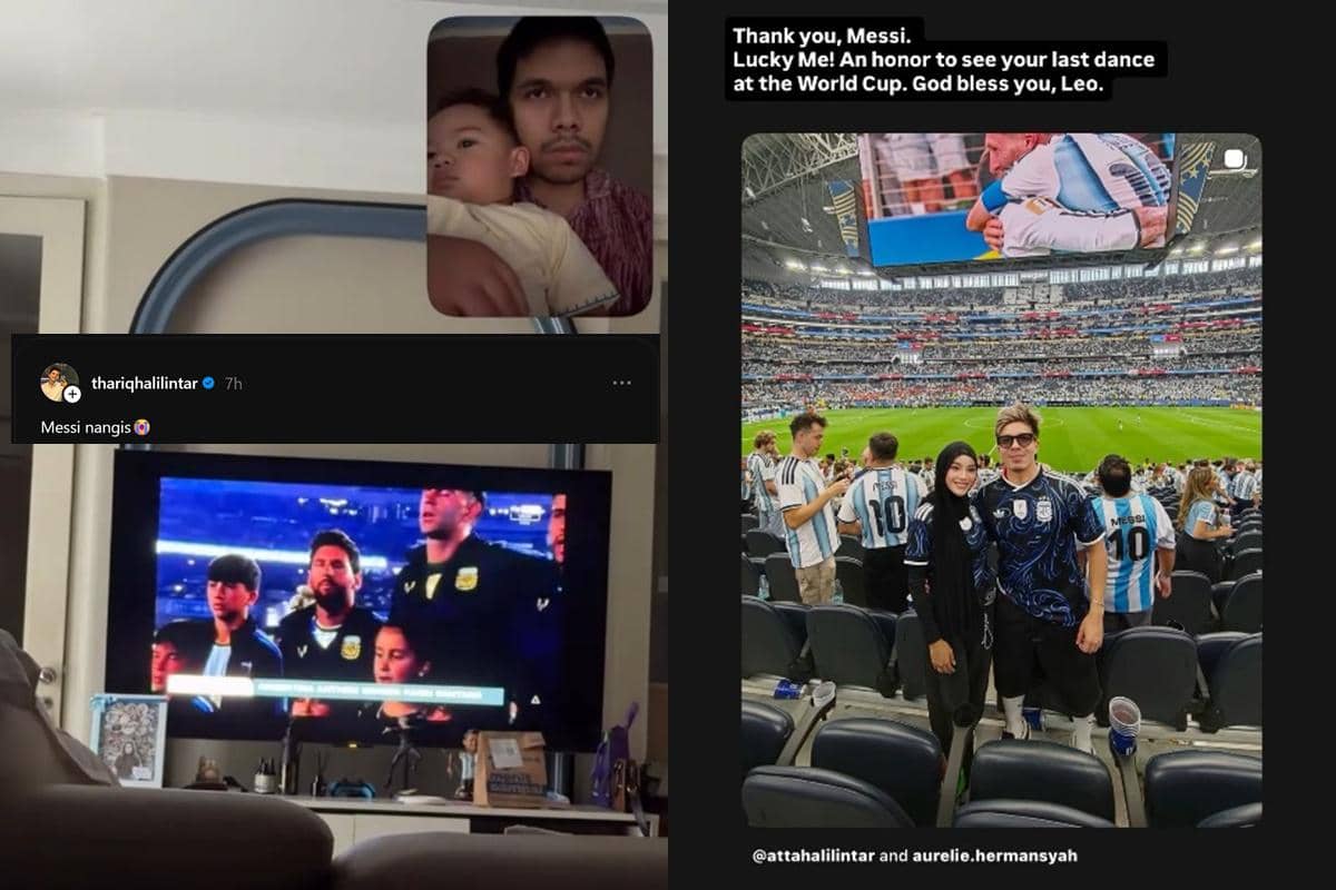 Reaksi Haru Artis Indonesia Saksiin Laga Terakhir Messi Bareng Argentina