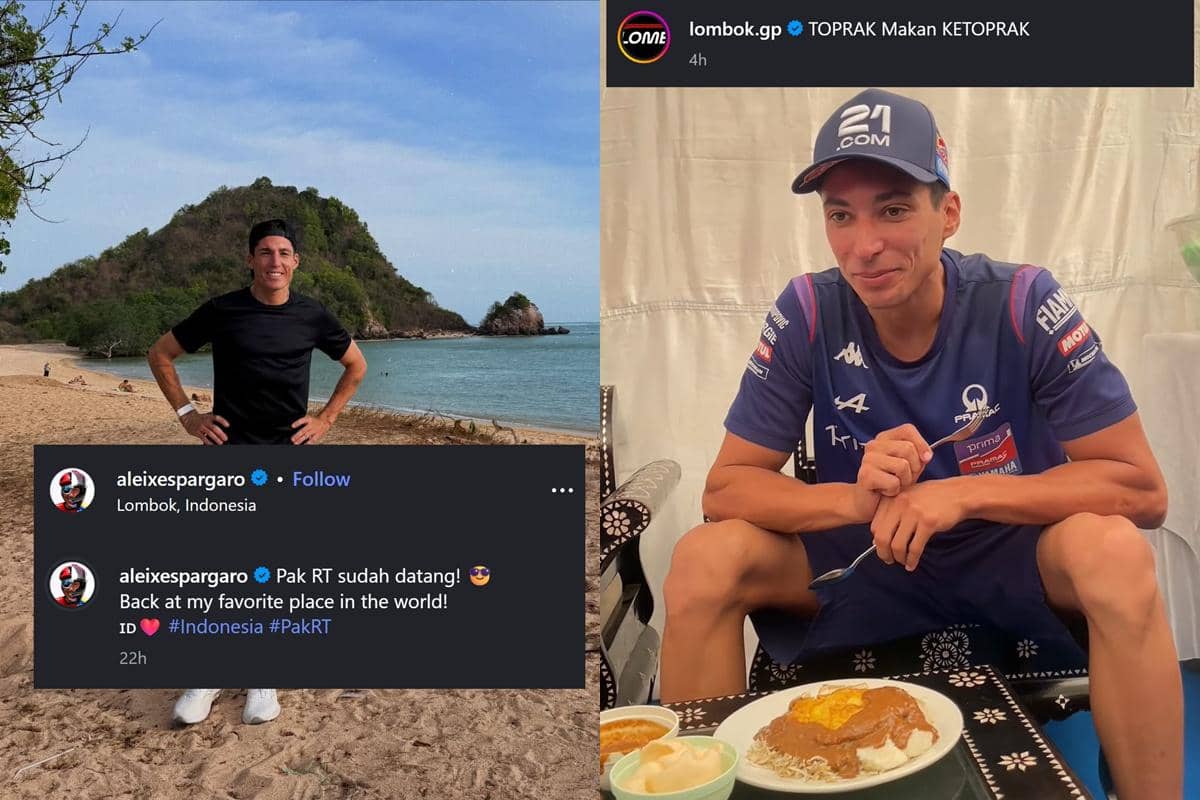 8 Aksi Melokal Pembalap MotoGP di Lombok, Beli Bensin Eceran Wajib