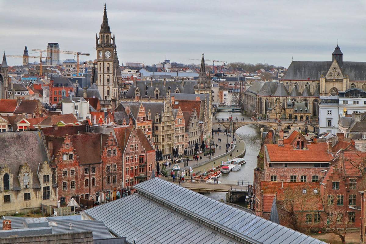 ilustrasi Ghent di Belgia