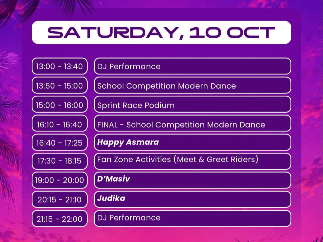Rundown Pertamina Grand Prix of Indonesia 2026 hari 2