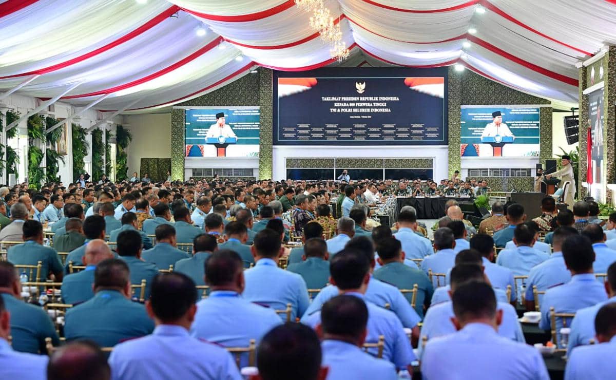 Prabowo Ungkap Alasan Undang 800 Perwira Tinggi TNI-Polri ke Istana