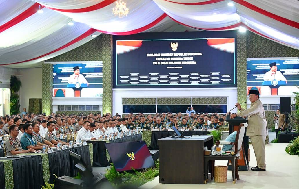 Prabowo Ungkap Alasan Undang 800 Perwira Tinggi TNI-Polri ke Istana
