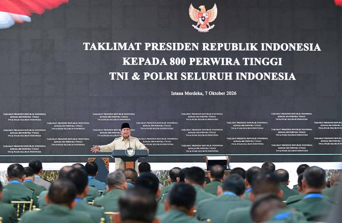 Prabowo Ungkap Alasan Undang 800 Perwira Tinggi TNI-Polri ke Istana
