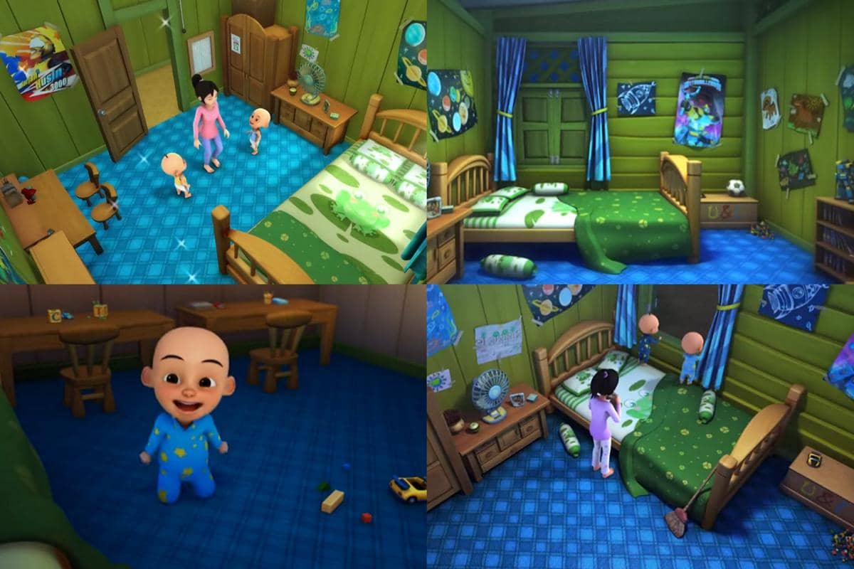 kamar tidur Upin dan Ipin