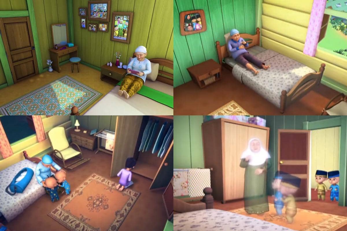 bagian dalam kamar Opah