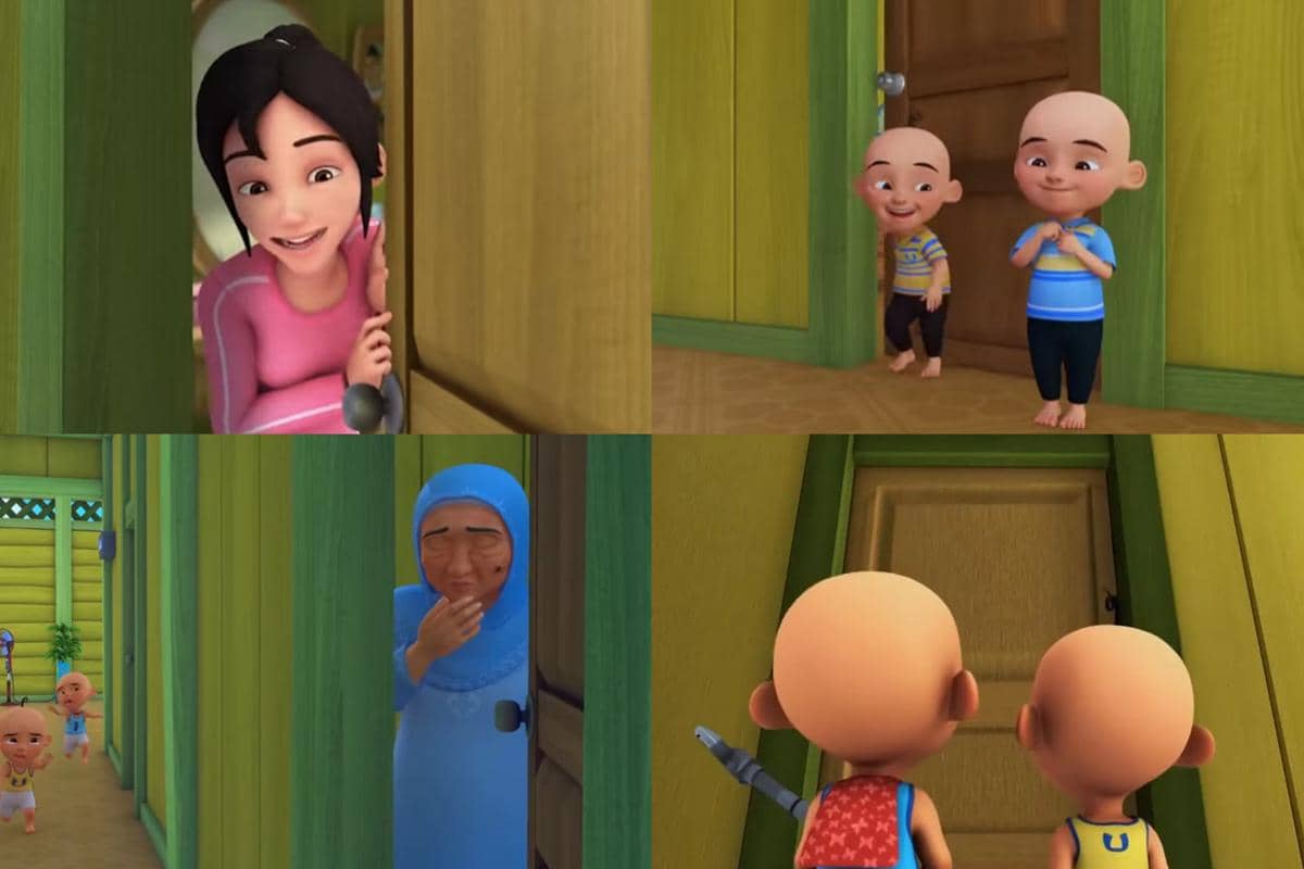 rumah Upin dan Ipin memiliki total empat kamar tidur