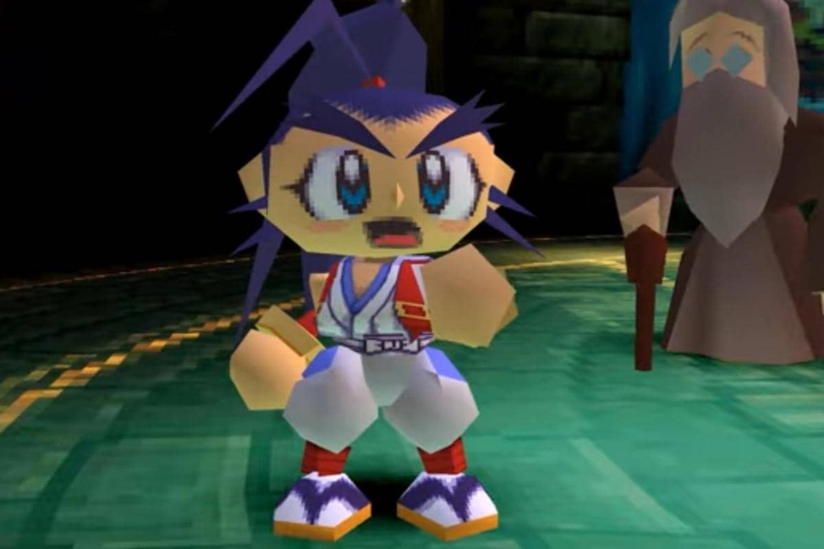 cuplikan gameplay Brave Fencer Musashi