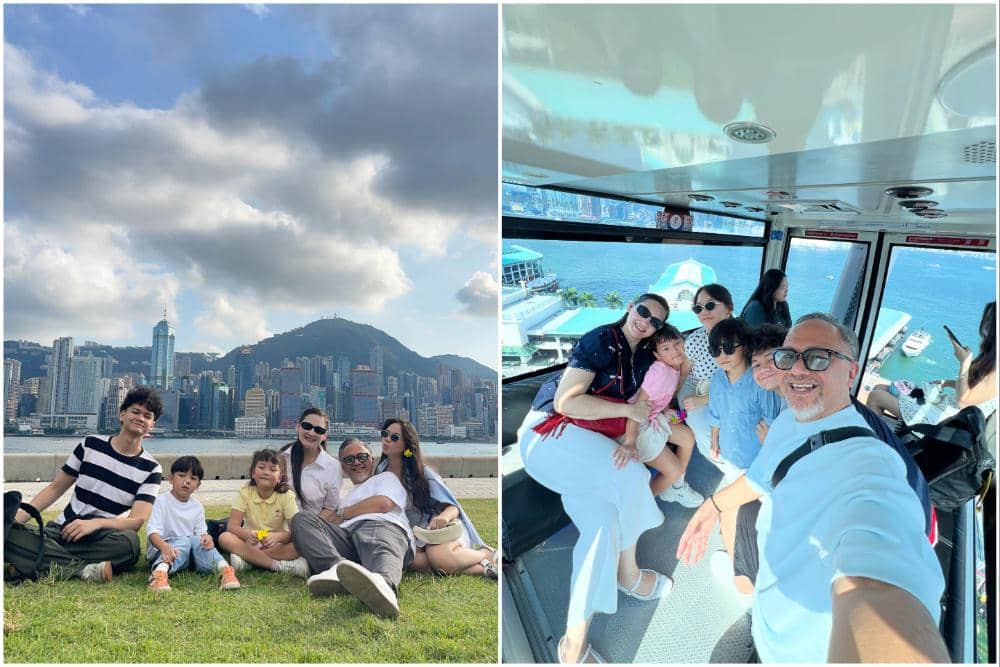 Keluarga Mona Ratuliu Liburan di Hong Kong, Seru Naik Trem Tua!