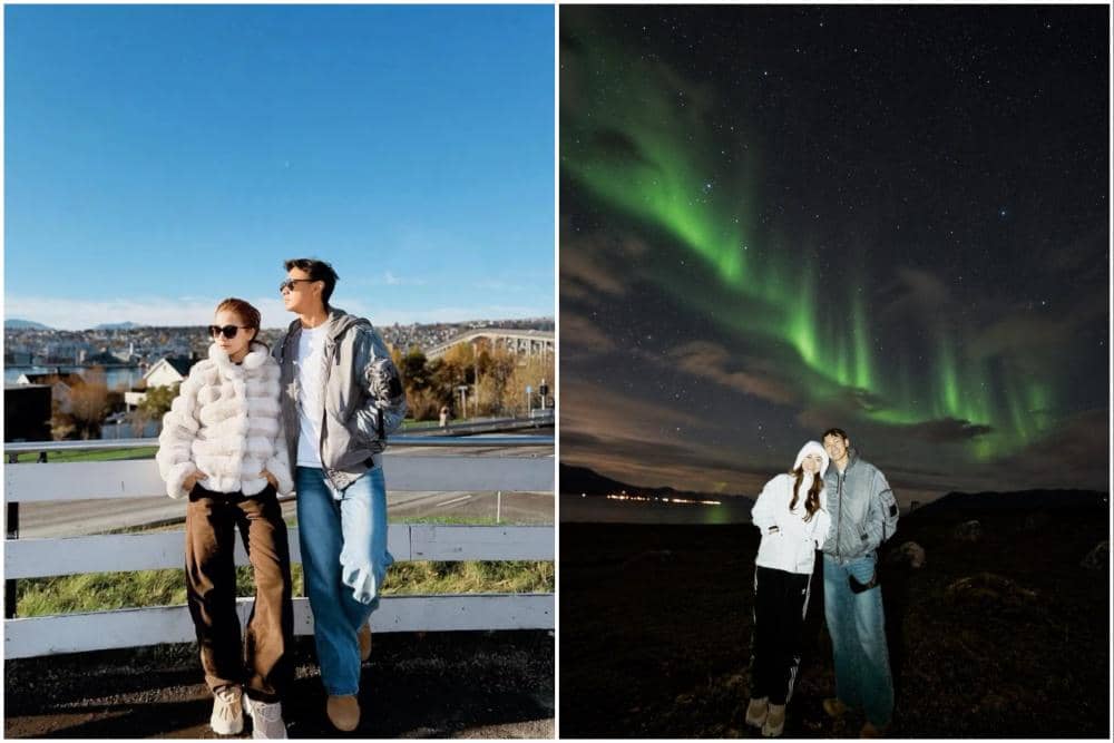 Felicya Angelista dan Caesar Hito Menikmati Jalan-jalan di Tromsø