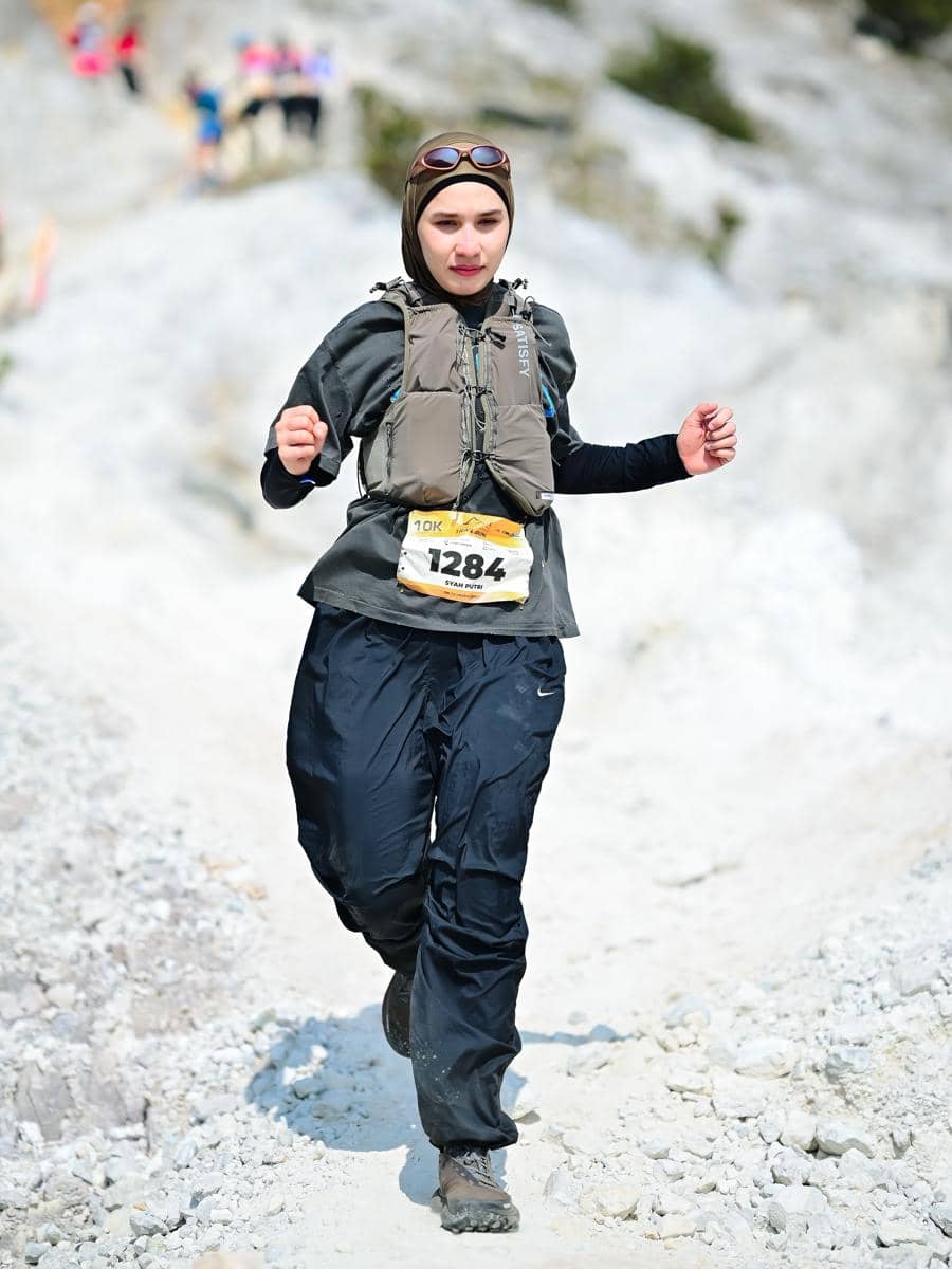 Dwi Handayani ikut Papandayan Trail Run 2026