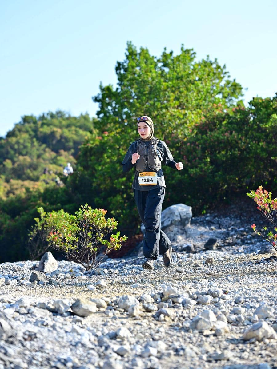 Dwi Handayani ikut Papandayan Trail Run 2026