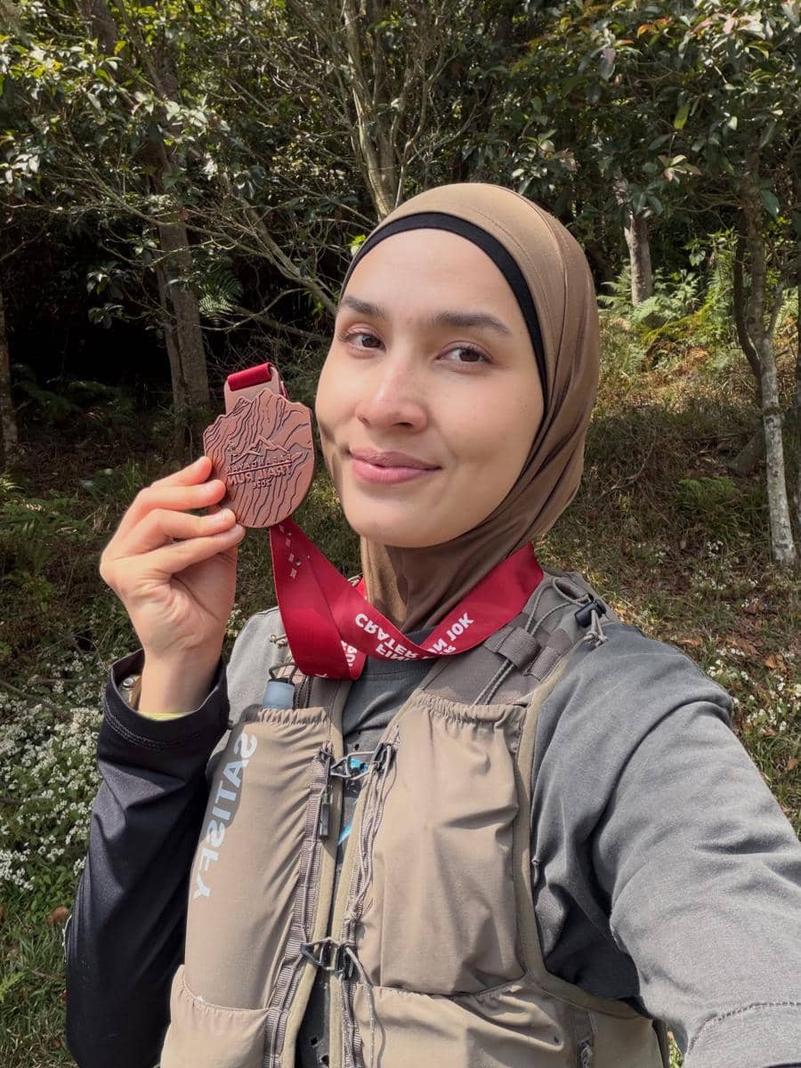 Dwi Handayani ikut Papandayan Trail Run 2026