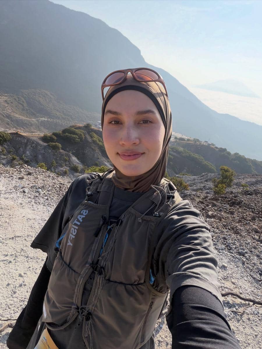 Dwi Handayani ikut Papandayan Trail Run 2026
