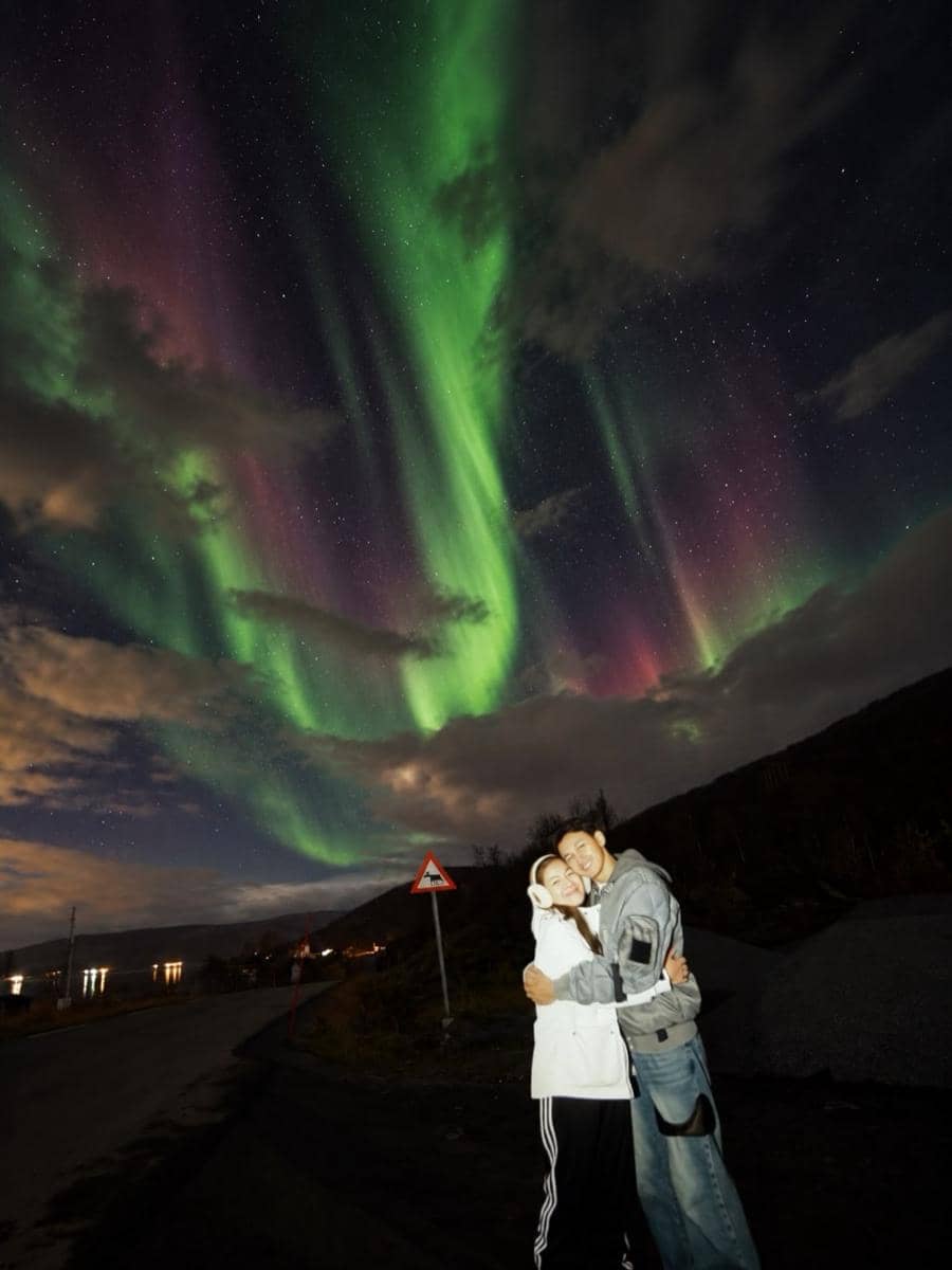 Felicya Angelista dan Caesar Hito liburan di Tromsø