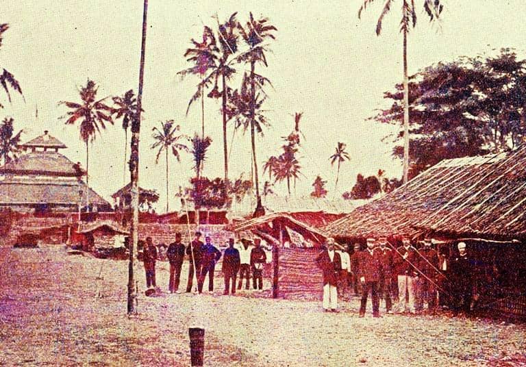 Pemandangan Masjid Tua Indrapuri pada tahun 1896.