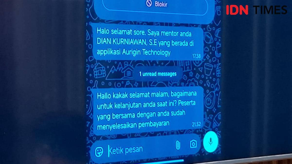 Pesan WhatsApp sindikat passobis. IDN Times/Darsil Yahya