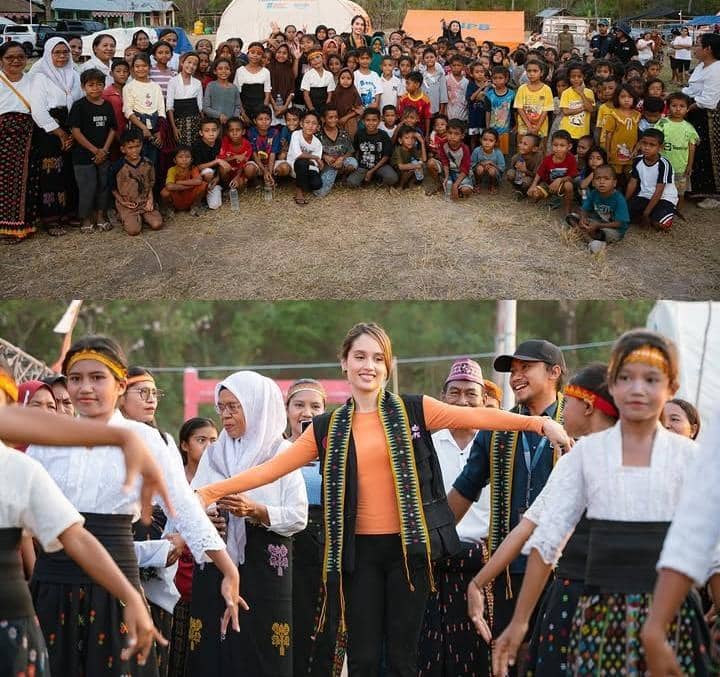 Cinta Laura kunjungi masyarakat korban gempa NTT Agustus 2026
