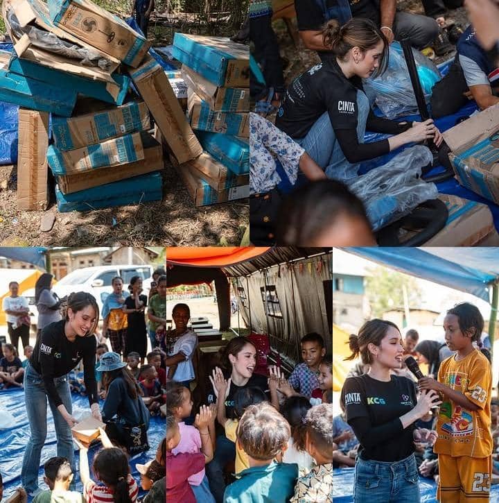 Cinta Laura kunjungi masyarakat korban gempa NTT Agustus 2026