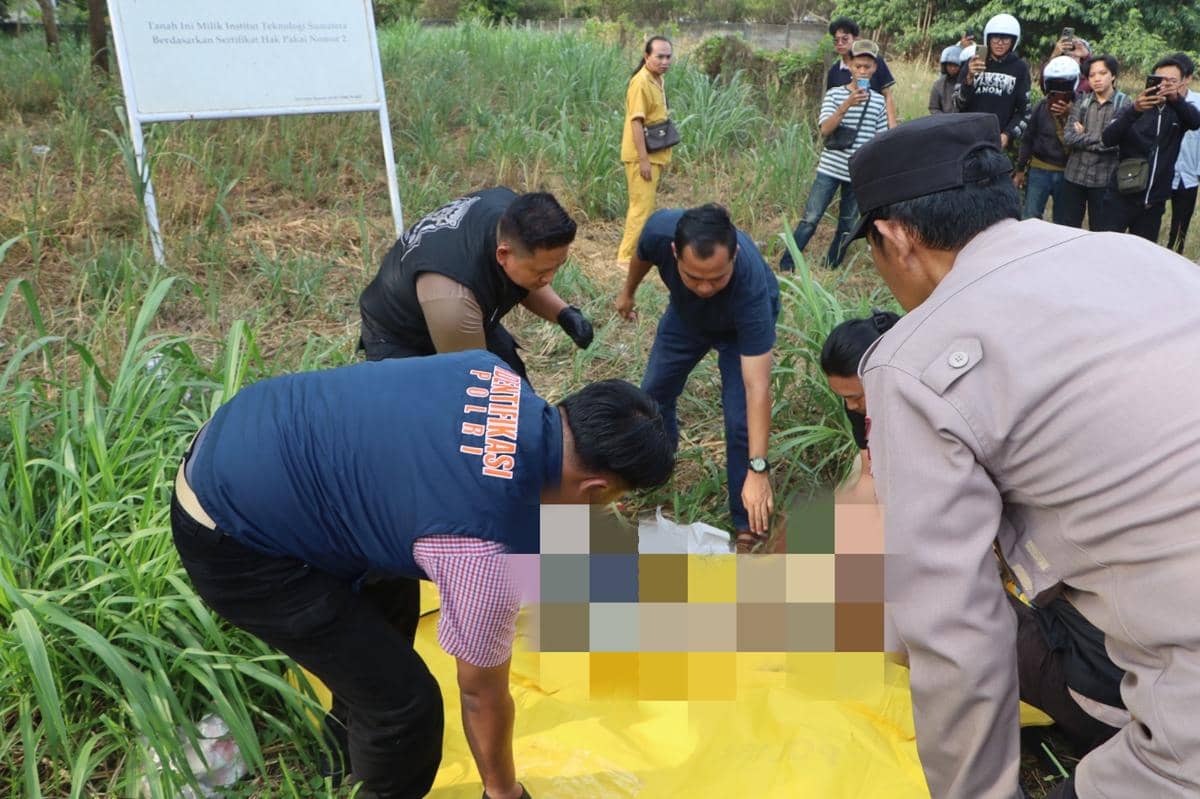 Pria Tanpa Identitas Ditemukan Meninggal di Jalan Dekat Kampus Itera