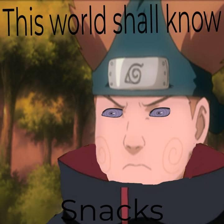 meme Naruto tentang camilan