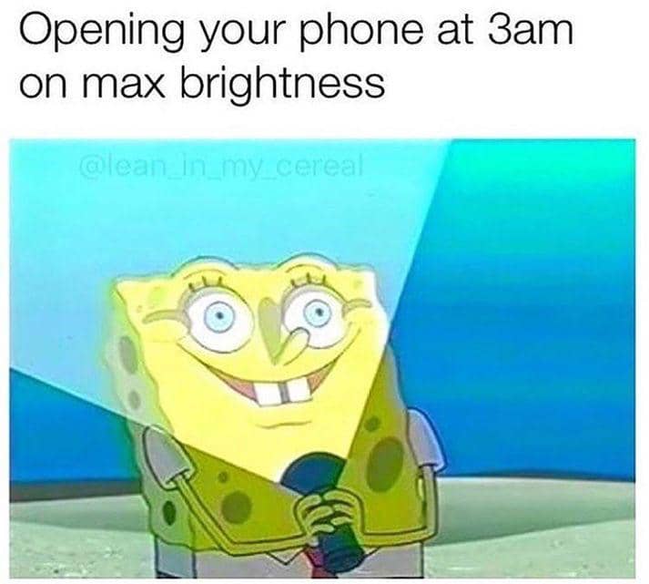 meme SpongeBob tentang mata
