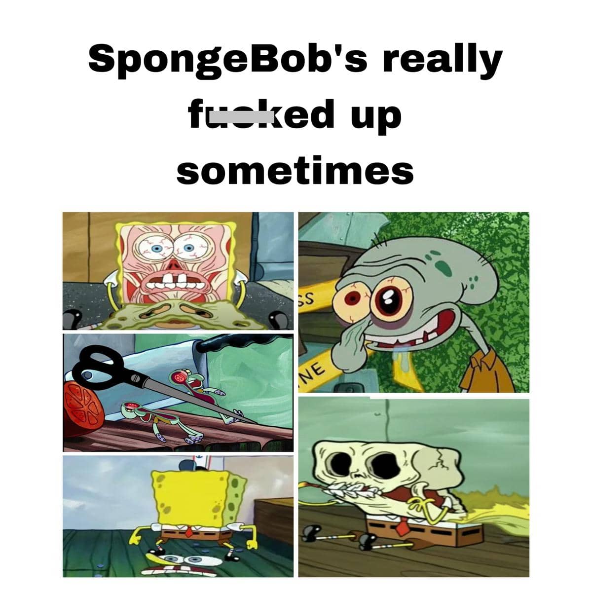 meme SpongeBob tentang mata