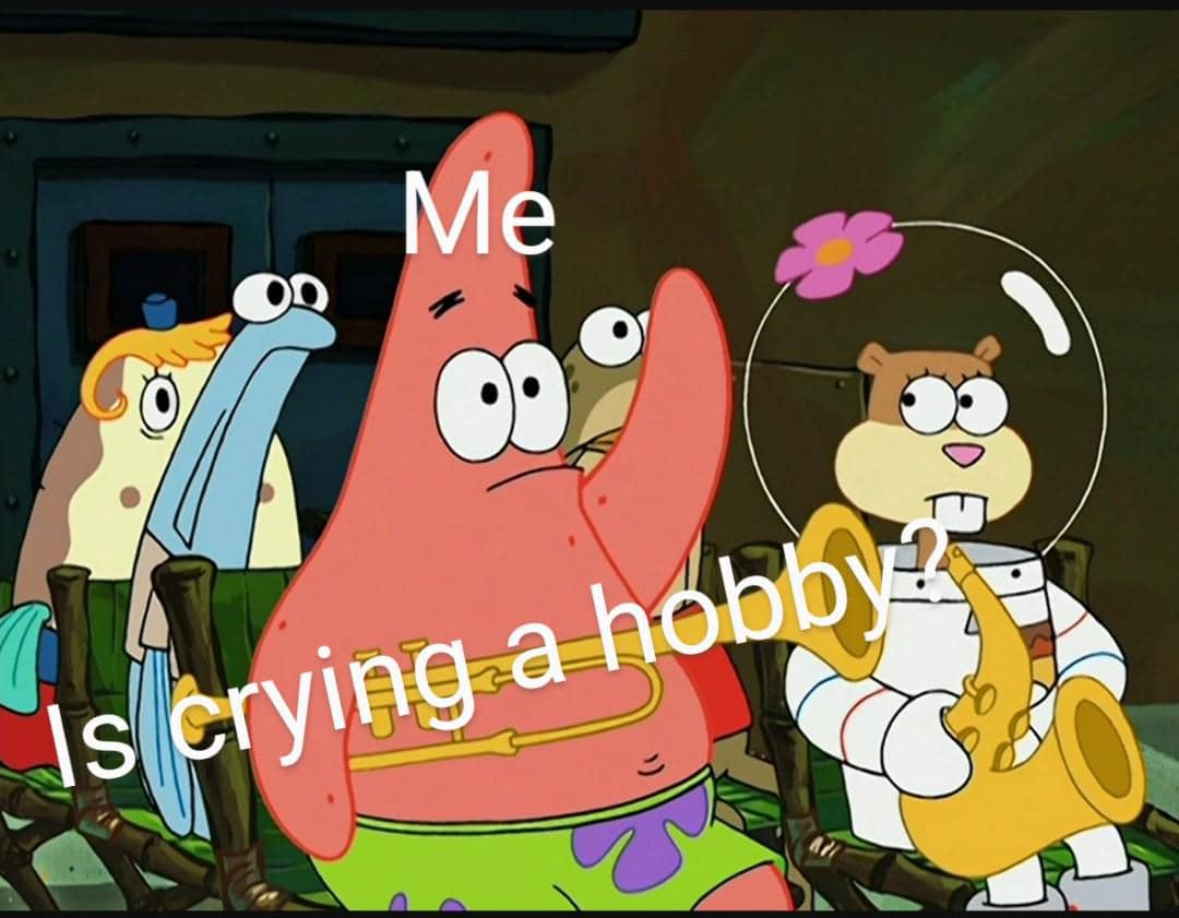 meme SpongeBob tentang terapi