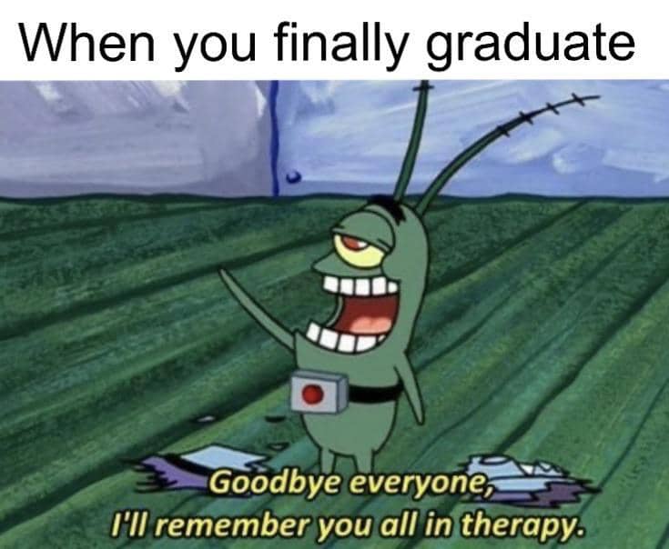 meme SpongeBob tentang terapi