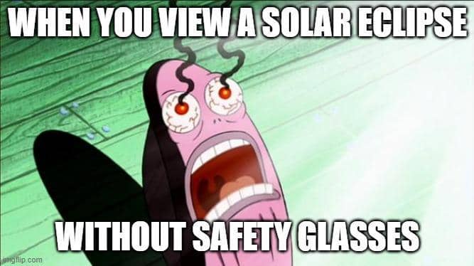 meme SpongeBob tentang mata