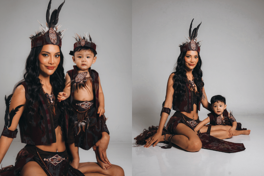 Gaya Pemotretan Erika Carlina dan Andrew Pakai Baju Adat, Anggun