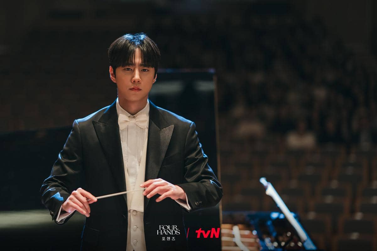 Cuplikan adegan drama Four Hands, Two Sonatas dalam unggahan akun X CJnDrama untuk materi promosi serial.