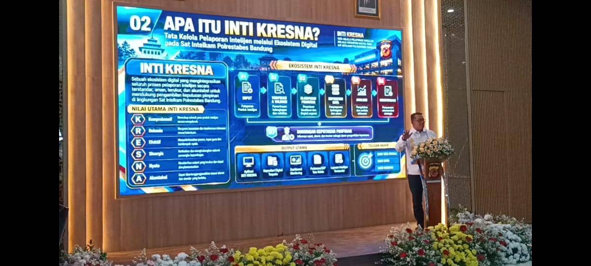 Polrestabes Bandung Satukan Laporan Intelijen dalam Sistem Digital