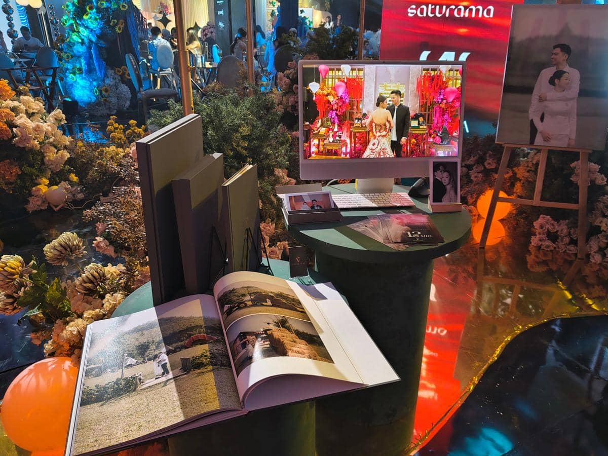 Suasana GIGA Wedding Fest 2026 yang digelar di Regale International Convention Center di Medan untuk calon pengantin.